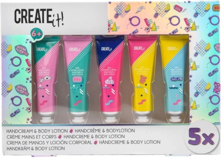 Sada krémov na ruky a telo Create it (5× 30 ml)