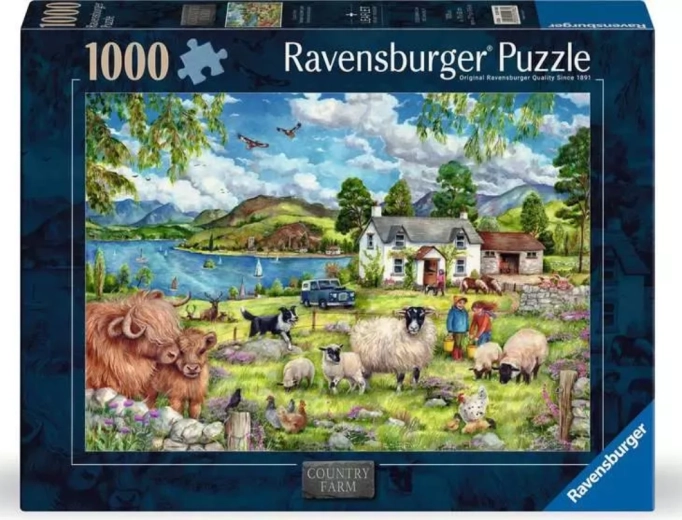 Ravensburger puzzle vidiecka farma 1000 dielikov