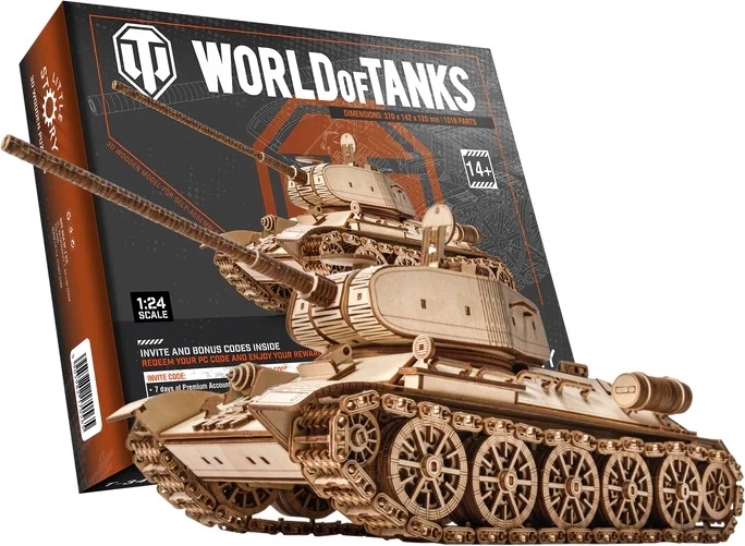Little Story drevená 3D skladačka World of Tanks T-34-85