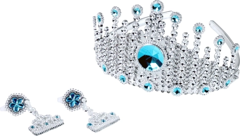 Korunka princezny s náušnicami Zimné kráľovstvo