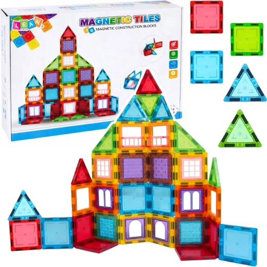Magnetická 3D stavebnica 45 dielikov