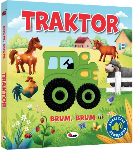 Brum Brum traktor – zmyslová knižka so zvukmi pre deti