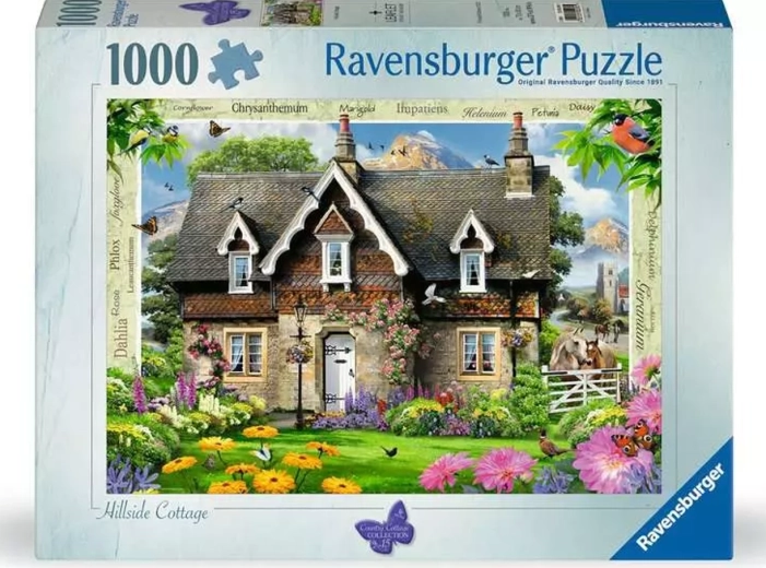 Ravensburger puzzle Country Cottage: chata na svahu 1000 dielikov