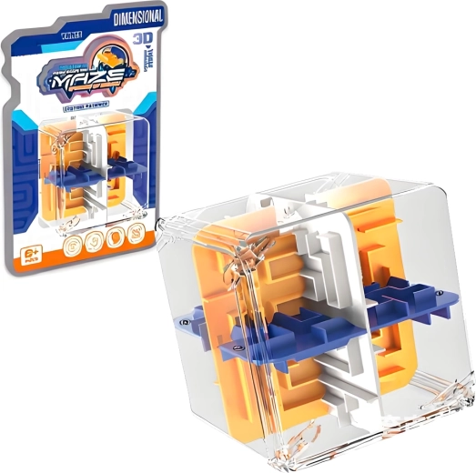 Hlavolam 3D labyrint v kocke