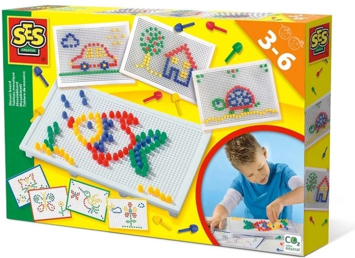 SES Creative tabuľka na skladanie mozaiky
