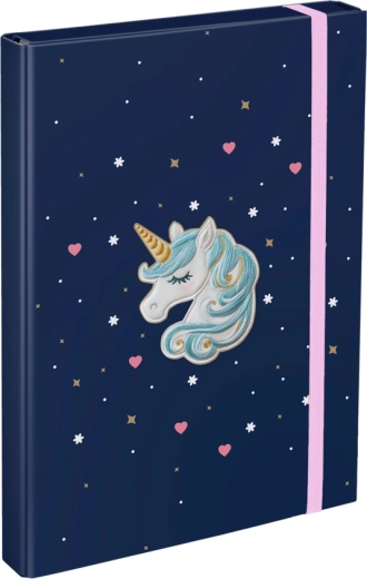 Dosky na školské zošity A4 Unicorn Gold BAAGL
