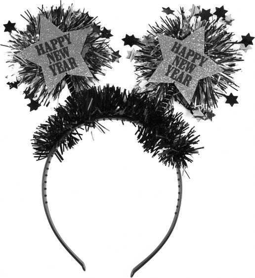 Novoročná čelenka s hviezdami