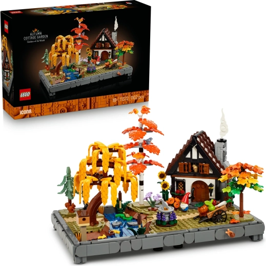 Lego Icons chata a jesenná záhrada