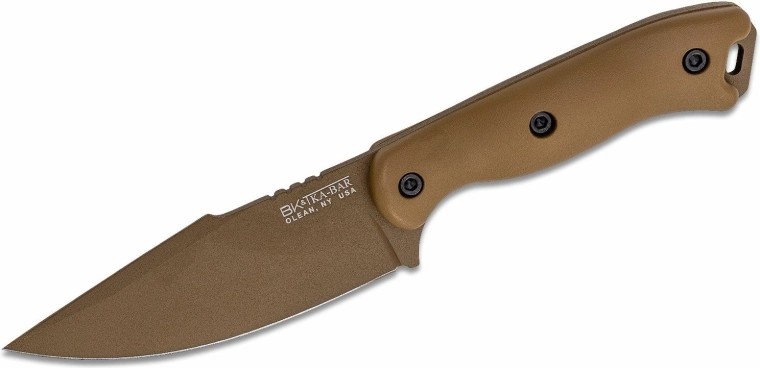 Univerzálny nôž KA-BAR Becker Harpoon 11,6 cm, pieskovo hnedý, Zytel, puzdro z polyméru