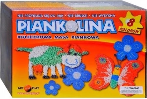 Piankolina – penová modelína, 8 štandardných farieb