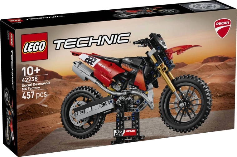 LEGO Technic motocykel Ducati Desmo450 MX Factory
