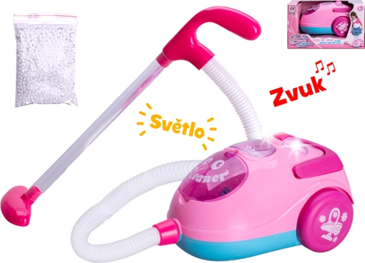 Detský vysávač so svetelnými a zvukovými efektmi 18 cm