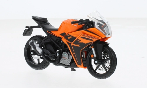 Model motocykla KTM RC390 1:18 s podstavcom