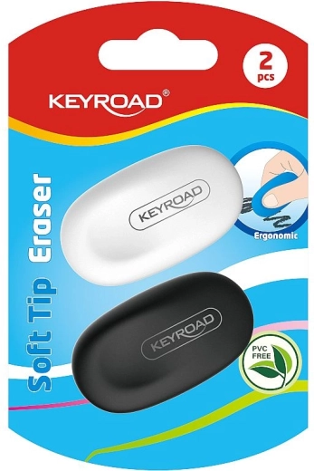 Mäkká stieracia guma KEYROAD, ergonomická, 2 ks