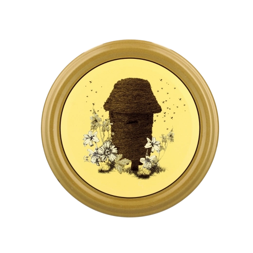 Sada viečok na poháre 82 mm s motívom Miód Polski Stary Ul – 10 ks