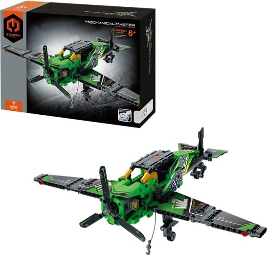 Stavebnica lietadlo jednoplošník MECHANICAL MASTER (313 dielikov)