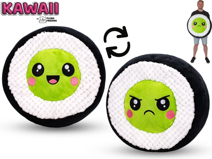 Plyšové sushi avokádo 60 cm Plush Friends Kawaii - 1 kus
