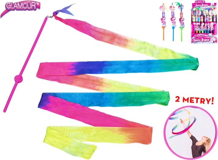 Gymnastická stuha Glamour 200 cm