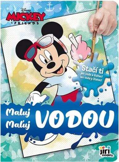 Maľovanie vodou Mickey – kúzelné omaľovánky
