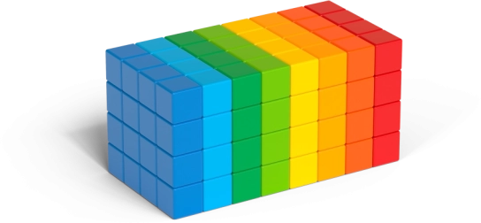 Geomag Magicube Full Color – magnetické kocky 128 dielov