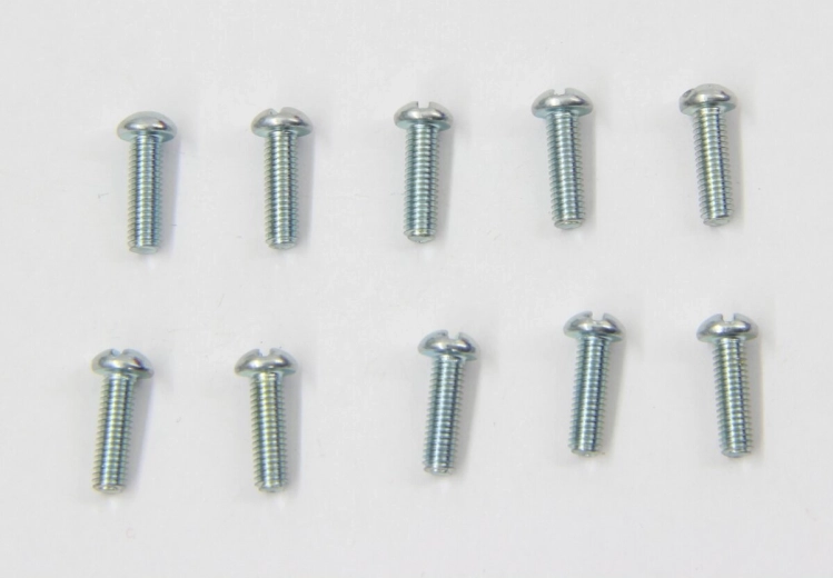 Skrutky s valcovou hlavou M3 × 10 mm, 10 kusov