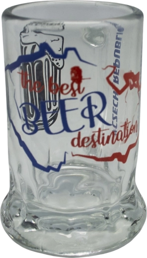 Mini pollitrák zo skla 40 ml – pivo