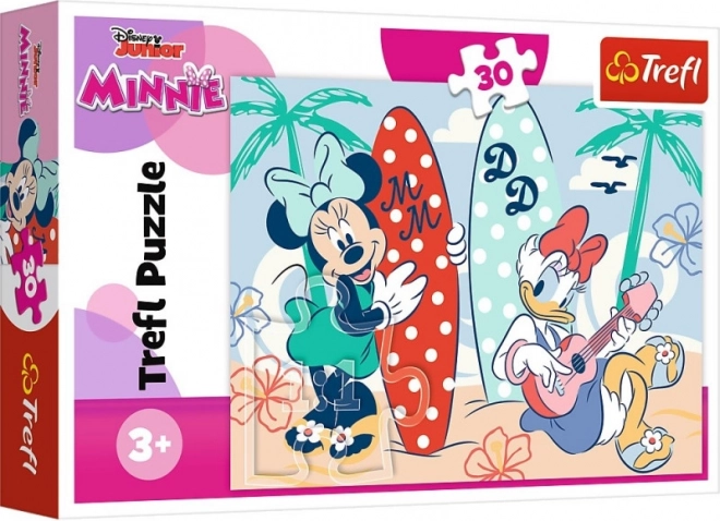 Puzzle Farebná Minnie 30 dielikov