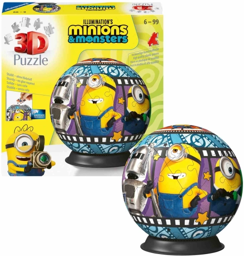 Puzzle guľa Mimoni 3