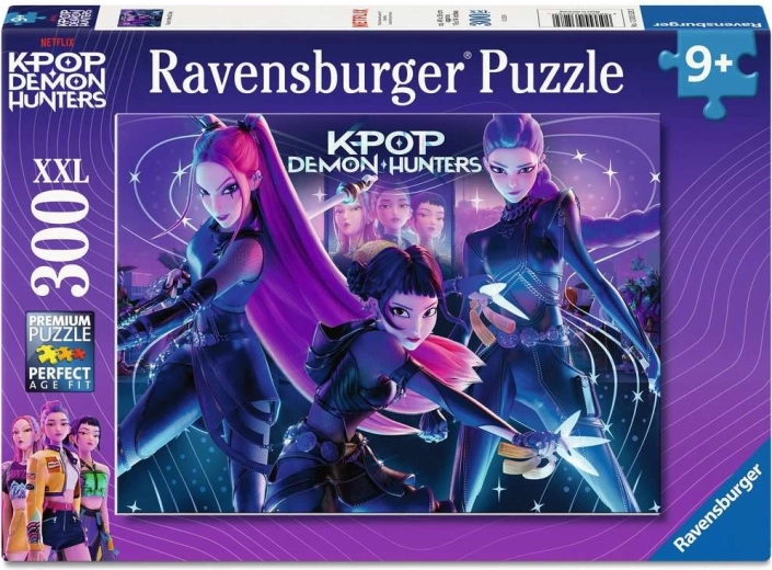 Puzzle Ravensburger K-pop: lovkyne démonov – Rumi, Mira a Zoey (300 dielikov)