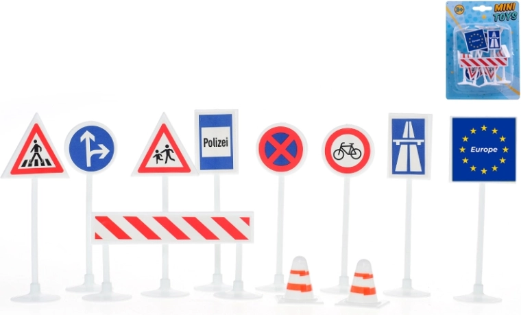 Sada dopravných značiek pre deti – 11 kusov