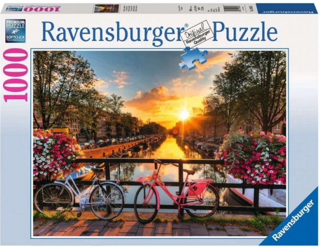 Puzzle 1000 prvkov Bicykle v Amsterdame