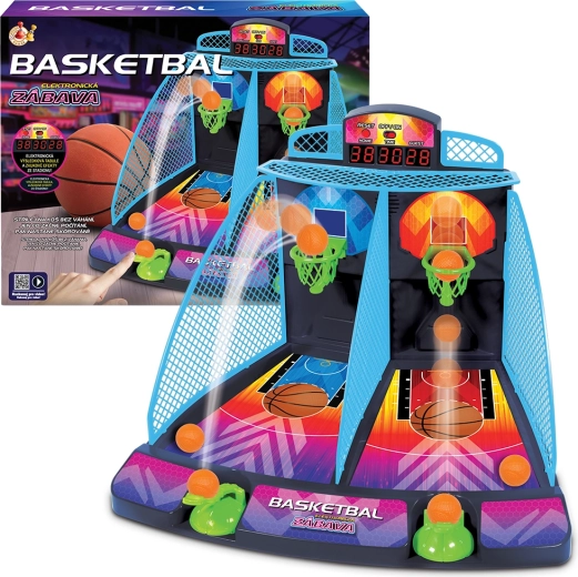 Elektronická stolová hra Basketbal Neon