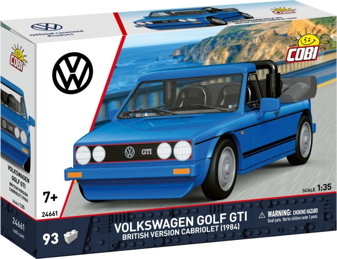 Cobi Volkswagen Golf GTI Cabriolet 1984 britská verzia 1:35 (93 dielikov)