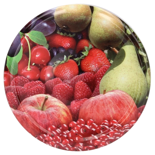 Zaváracie viečka 82 mm s ovocným motívom, 6 zárezov – balenie 660 ks