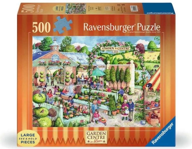 Ravensburger puzzle rozkvitnuté záhradné centrum XXL 500 dielikov