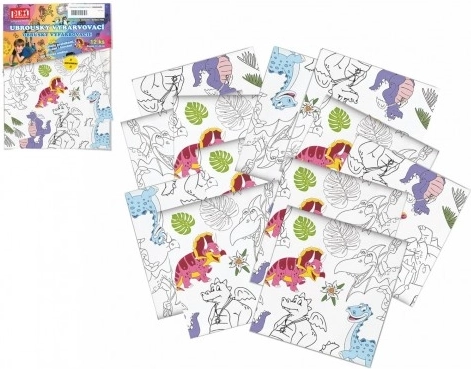 Vyfarbovacie obrúsky dinosaury