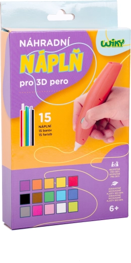 Náhradné náplne do 3D pera WIKY 15×3 m (český obal)