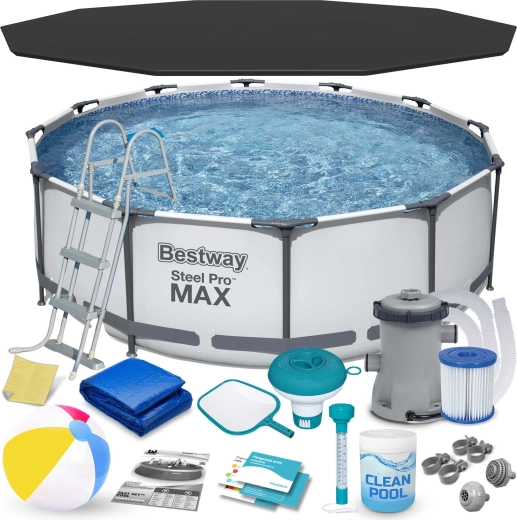 Záhradný rámový bazén 366 × 100 cm set 17v1 BESTWAY