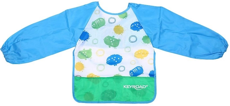 Zástera na výtvarnú výchovu s rukávmi KEYROAD, modrá