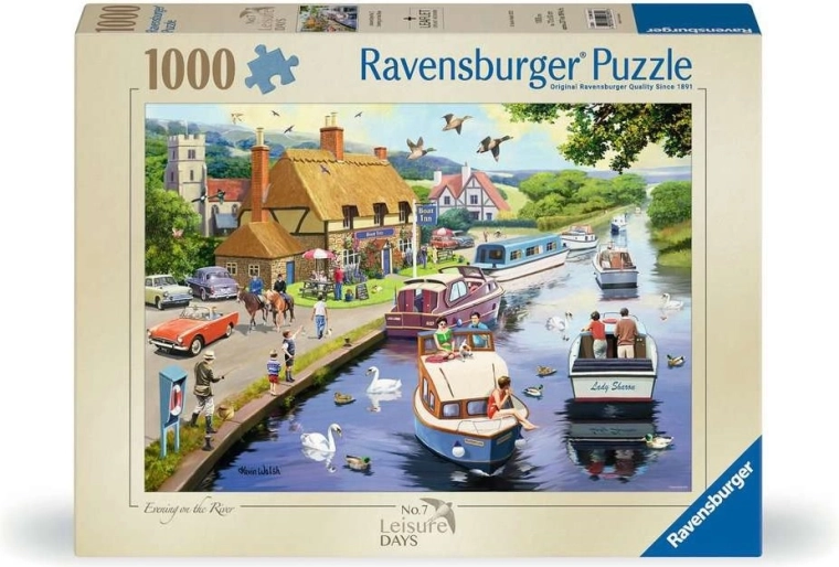 Ravensburger Puzzle Leisure Days č. 7: Večer pri rieke, 1000 dielikov