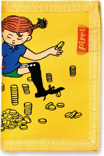 Detská peňaženka Pippi – žltá