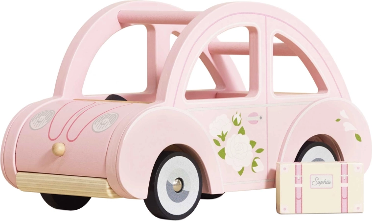 Drevené retro autíčko Sophie ružové Le Toy Van