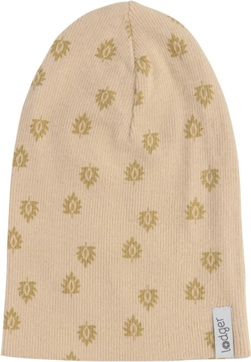 Lodger beanie čiapka print rib linen (6–12 mesiacov)