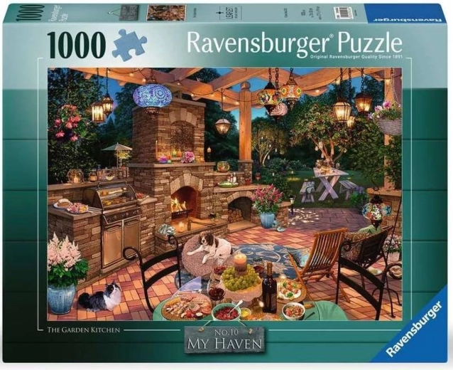 Ravensburger puzzle My Haven: záhradná kuchyňa 1000 dielikov