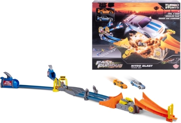 Pretekárska dráha Fast & Furious Nitro Jump s 2 autíčkami