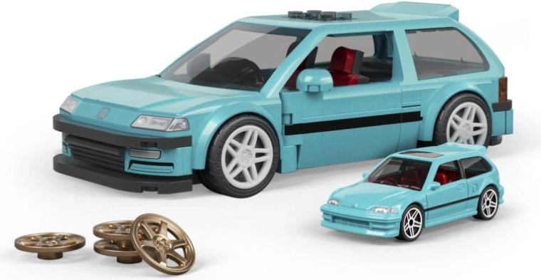 Hot Wheels speed series – custom ’90 honda civic ef stavebnica auta