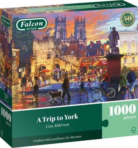Puzzle Falcon Výlet do Yorku 1000 dielikov