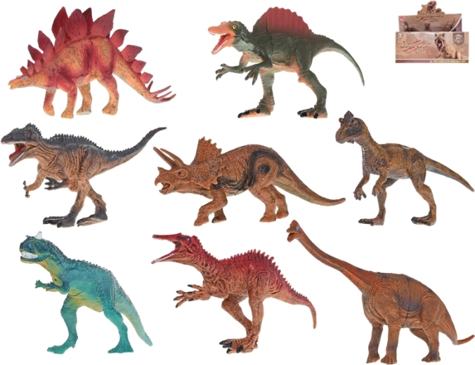 Sada dinosaurov 14–17 cm – realistické plastové figúrky (8 ks)