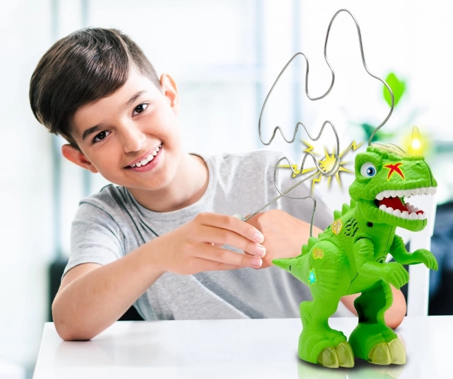 Dino hra – elektronický labyrint s háčikom