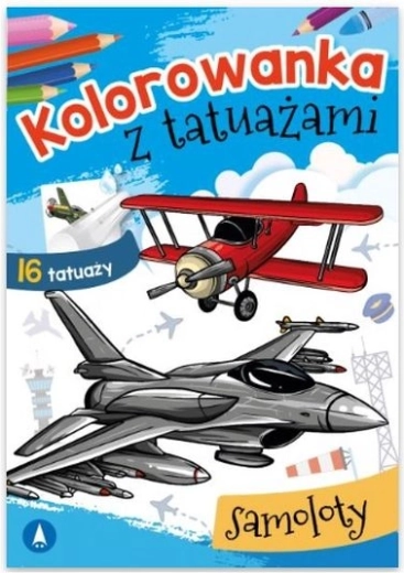 Omaľovánky s tetovaním – lietadlá